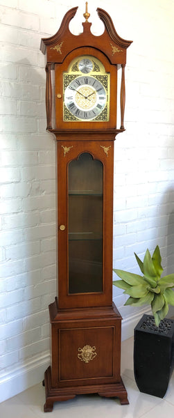 Vintage Tempus Fugit Battery Grandfather Clock | eXibit collection