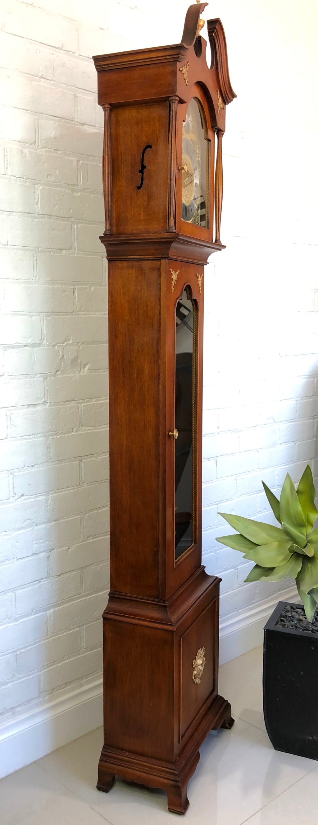 Vintage Tempus Fugit Battery Grandfather Clock | Adelaide Clocks