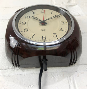 Vintage SMITHS Bakelite Electric Wall Clock | eXibit collection