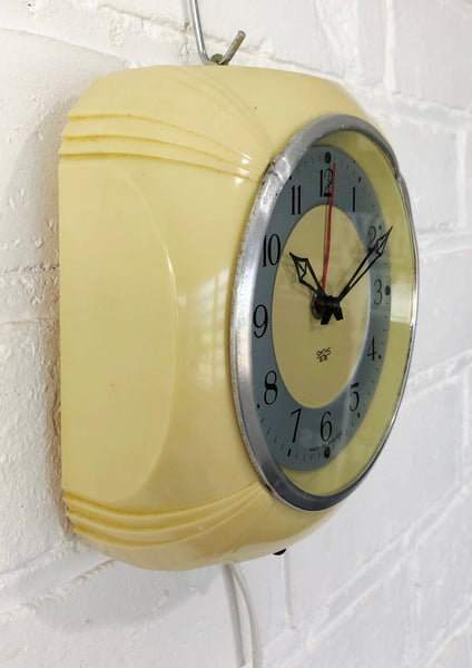 Vintage SMITHS Bakelite Electric Wall Clock | eXibit collection