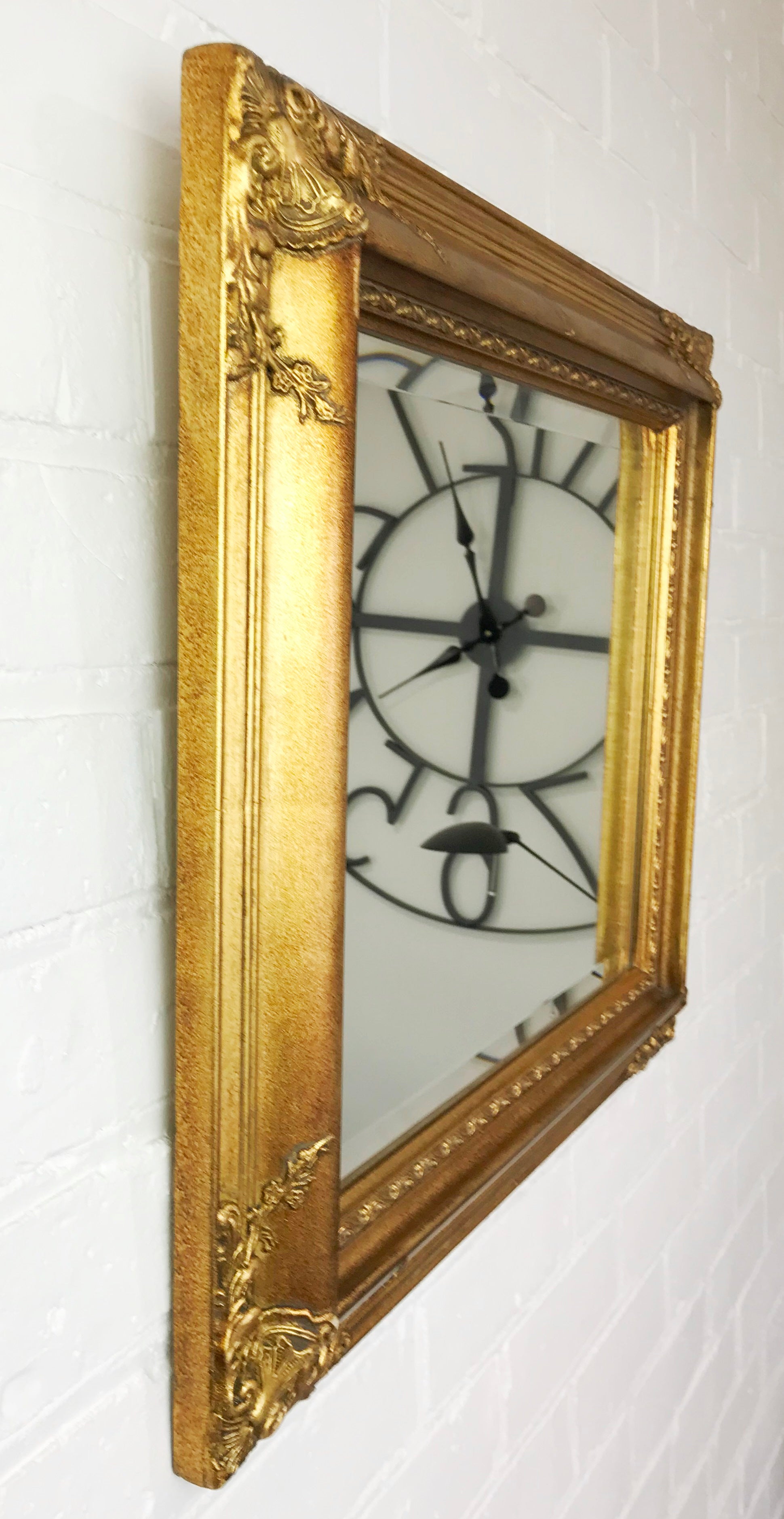 Ornate Vintage Gold Mirror | eXibit collection