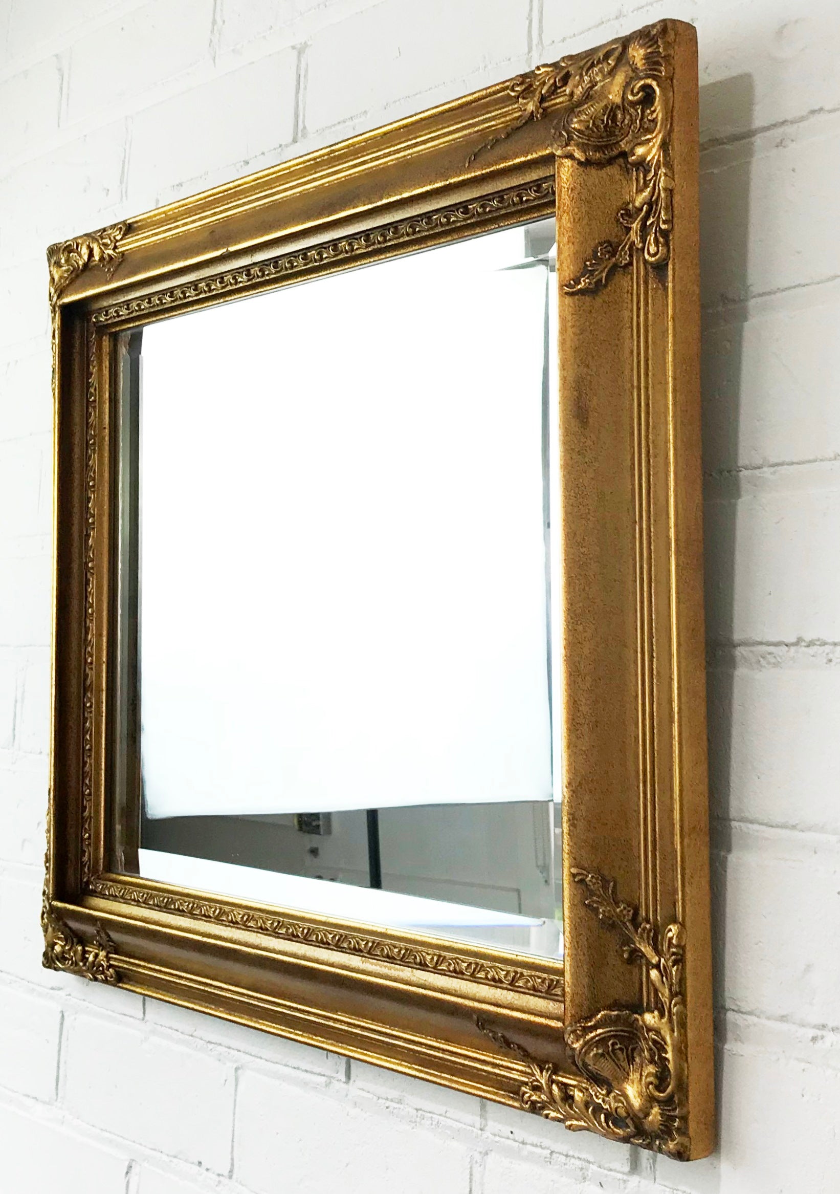 Ornate Vintage Gold Mirror | eXibit collection