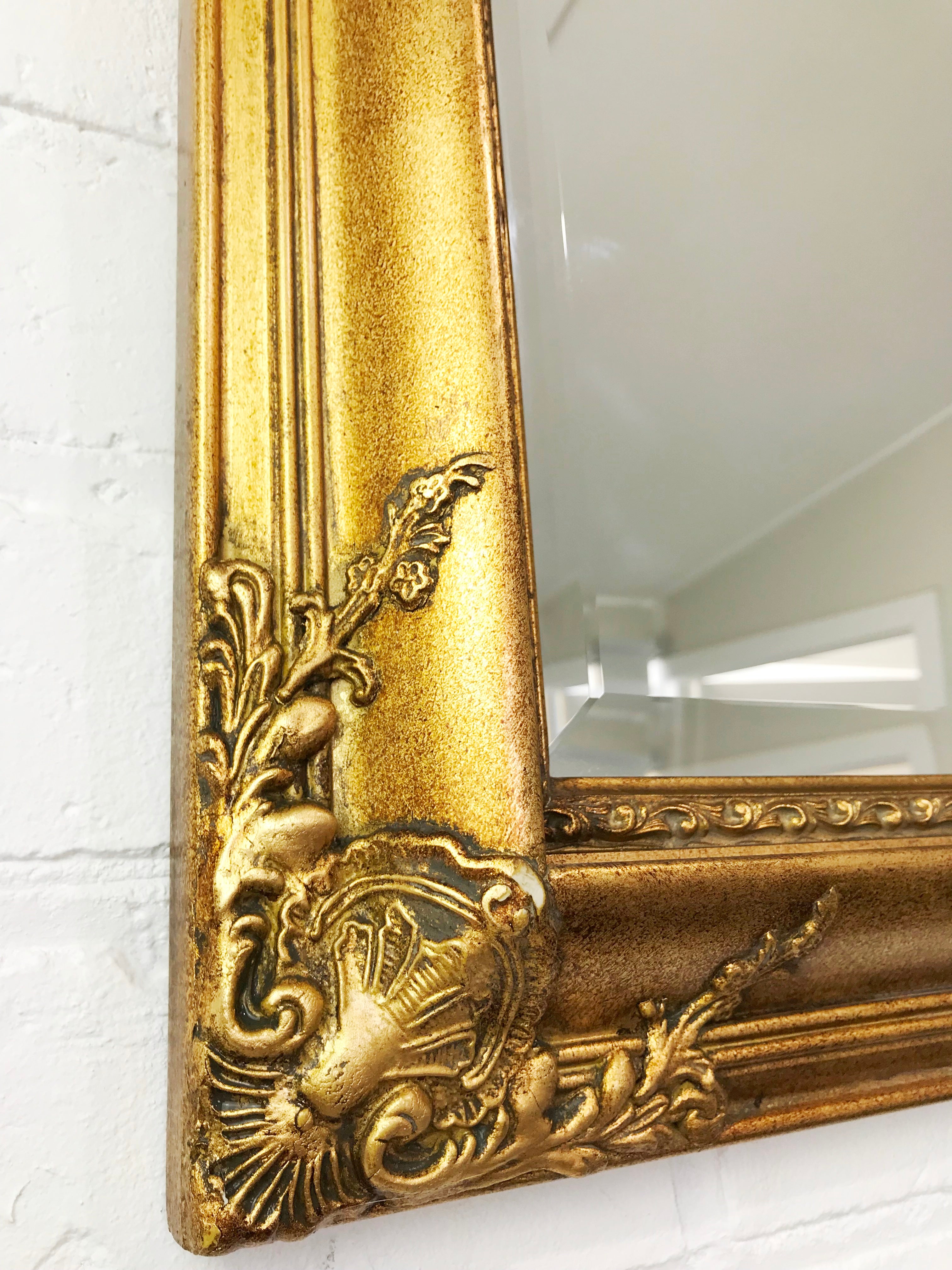 Ornate Vintage Gold Mirror | eXibit collection