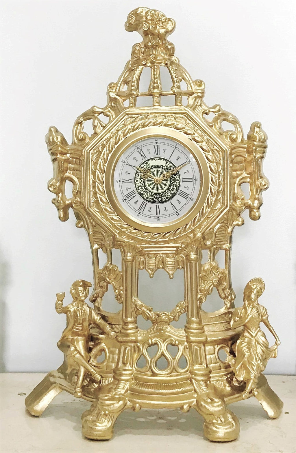 Vintage Figural West German Mantel Clock | eXibit Collection