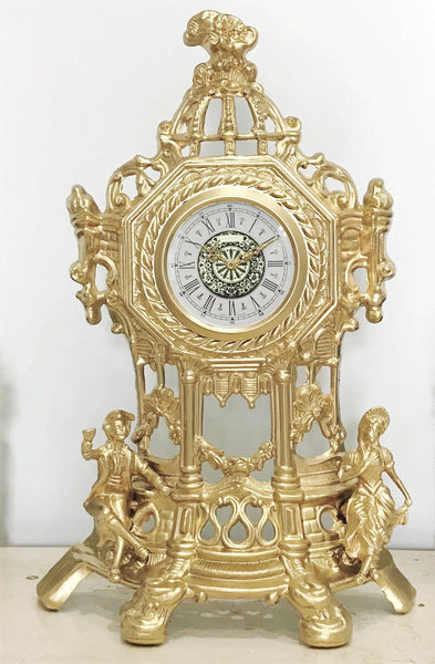 Vintage Figural West German Mantel Clock | eXibit Collection