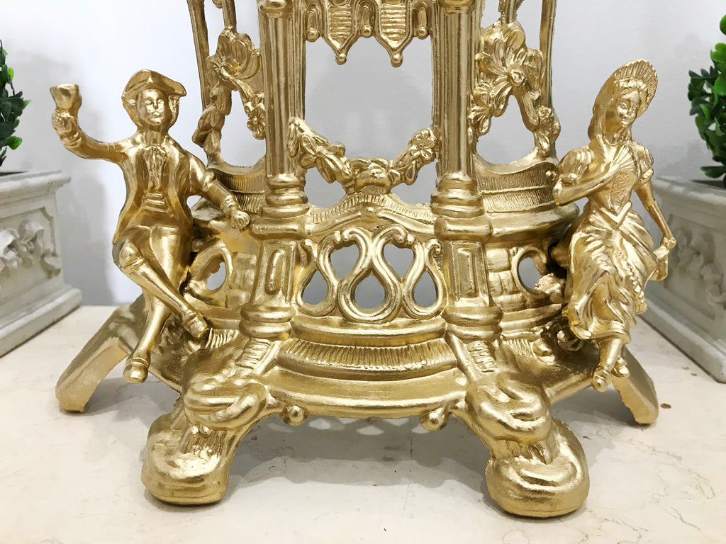 Vintage Figural West German Mantel Clock | eXibit Collection