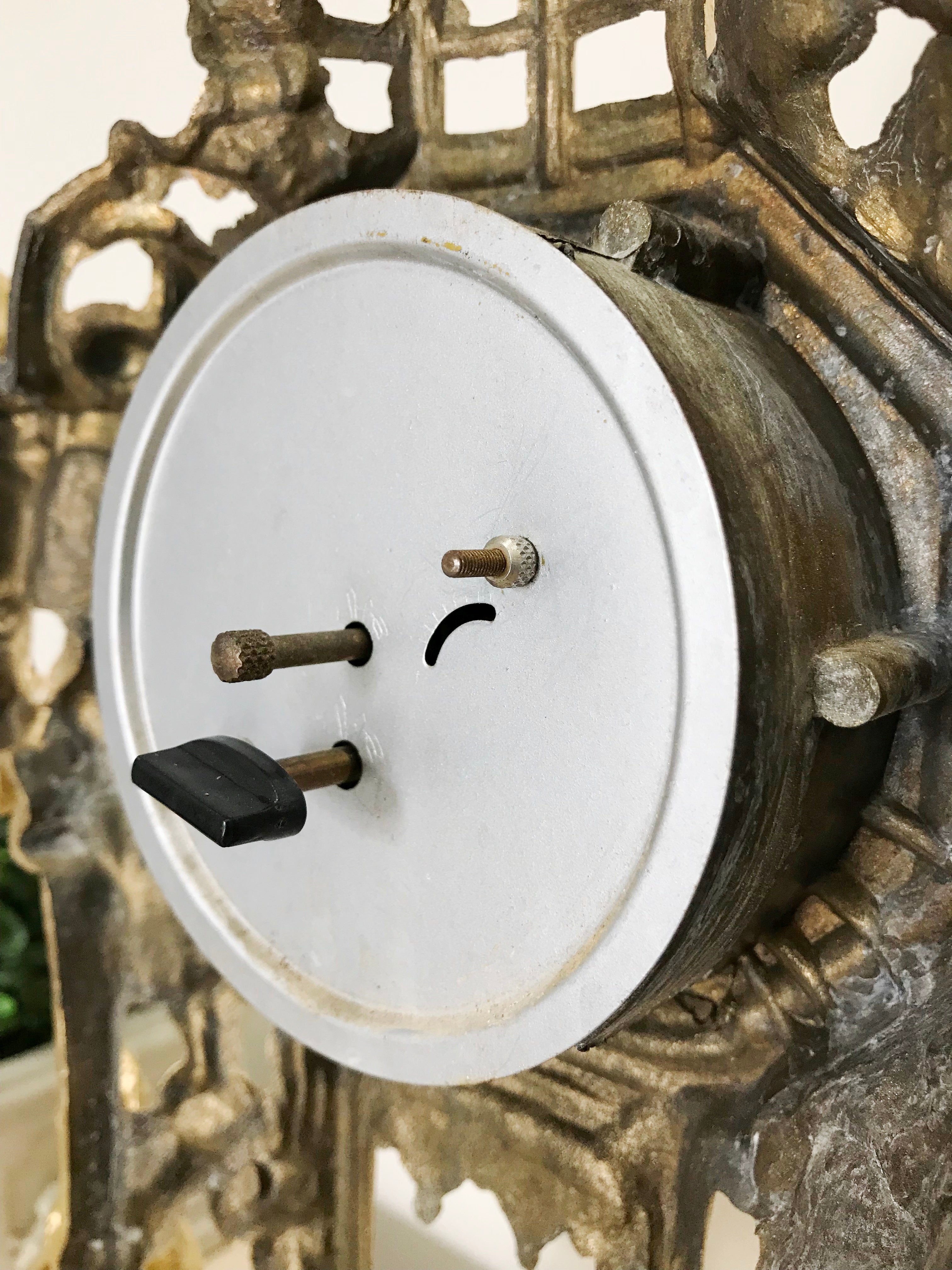 Vintage Figural West German Mantel Clock | eXibit Collection