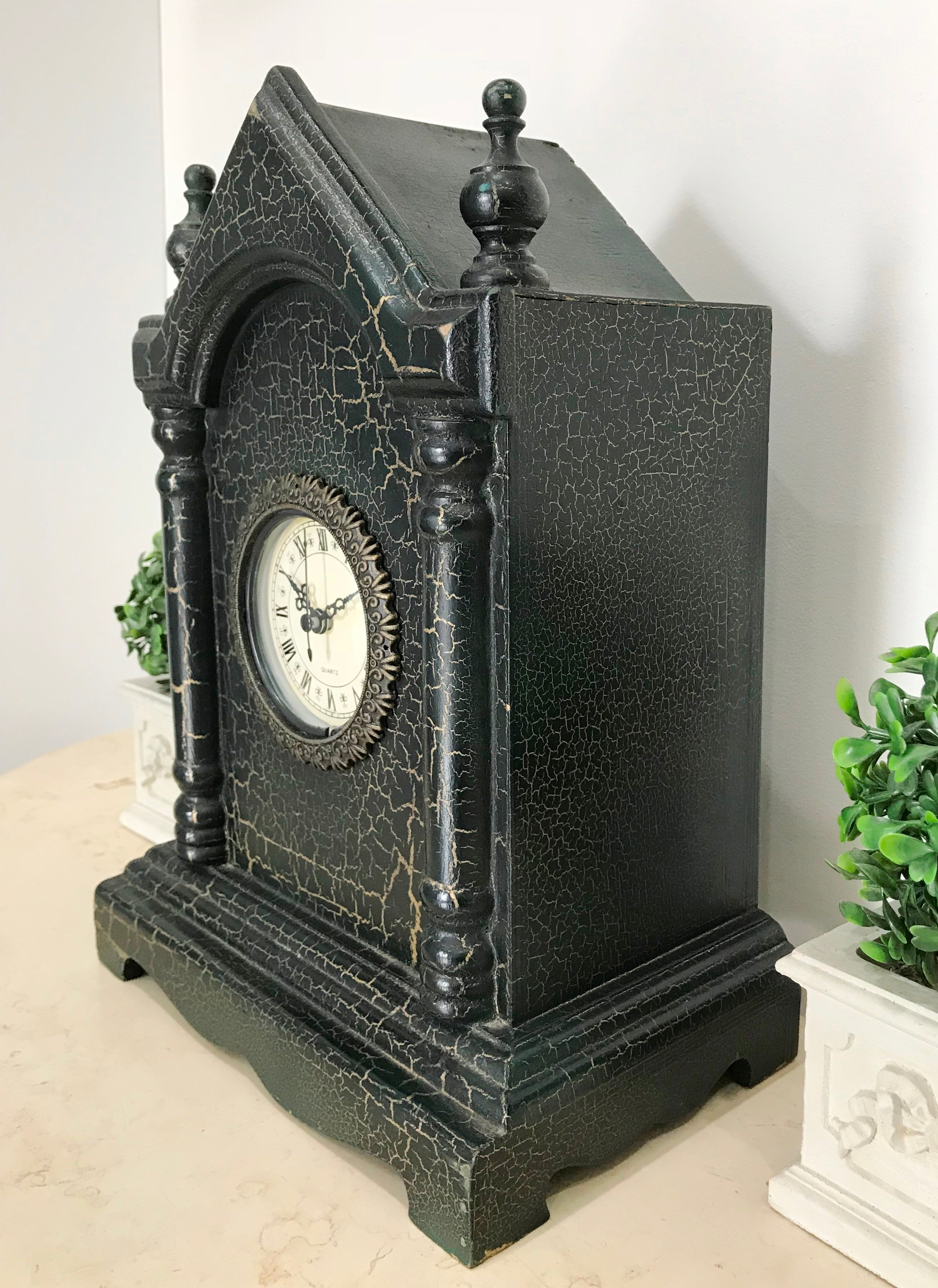 Vintage Cathedral Gothic Quartz Mantel Clock | eXibit collection