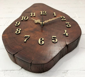 Vintage MULGA Wood Battery Wall Clock | eXibit collection