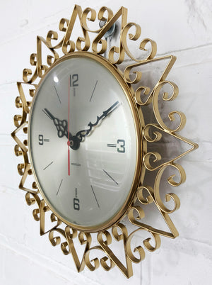 Vintage WESTCLOX Starburst Battery Wall Clock | eXibit collection