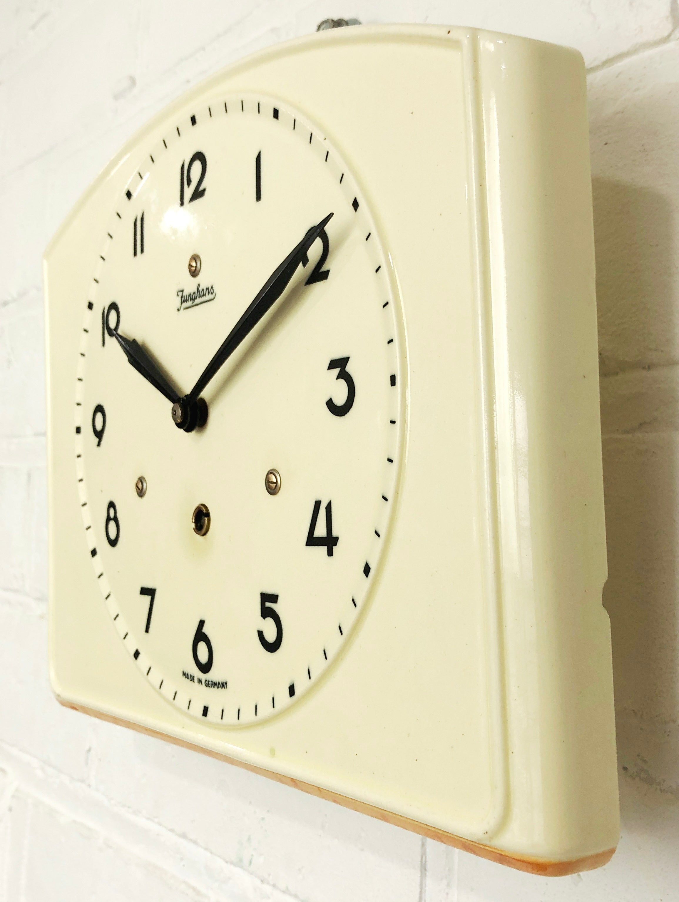 Vintage JUNGHANS Ceramic Kitchen Wall Clock | eXibit collection