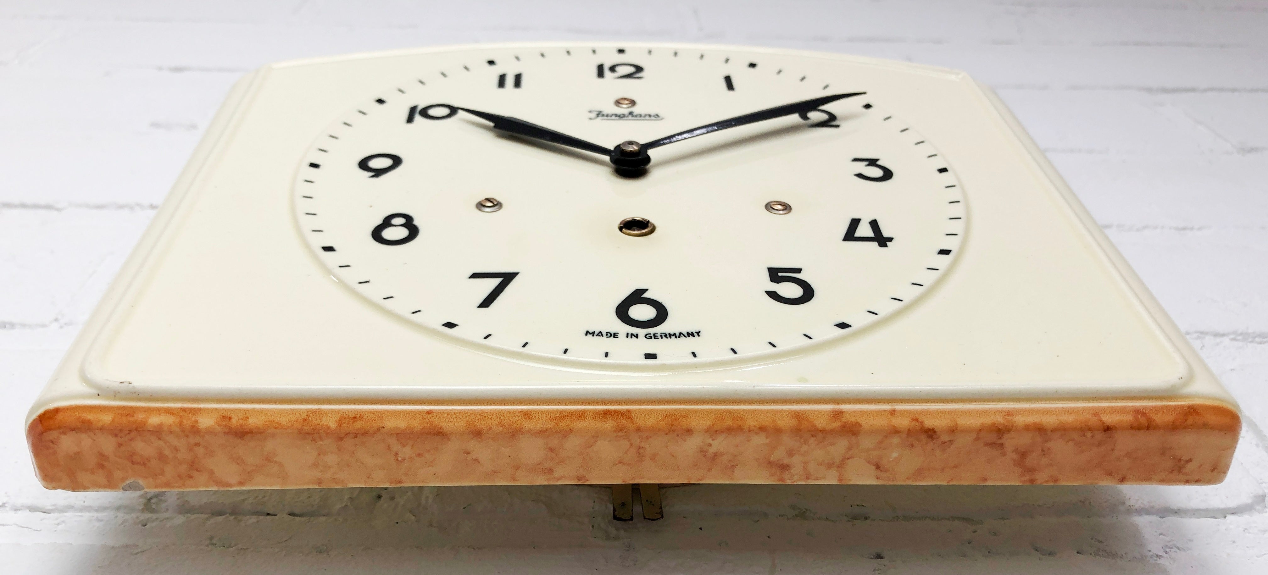 Vintage JUNGHANS Ceramic Kitchen Wall Clock | eXibit collection