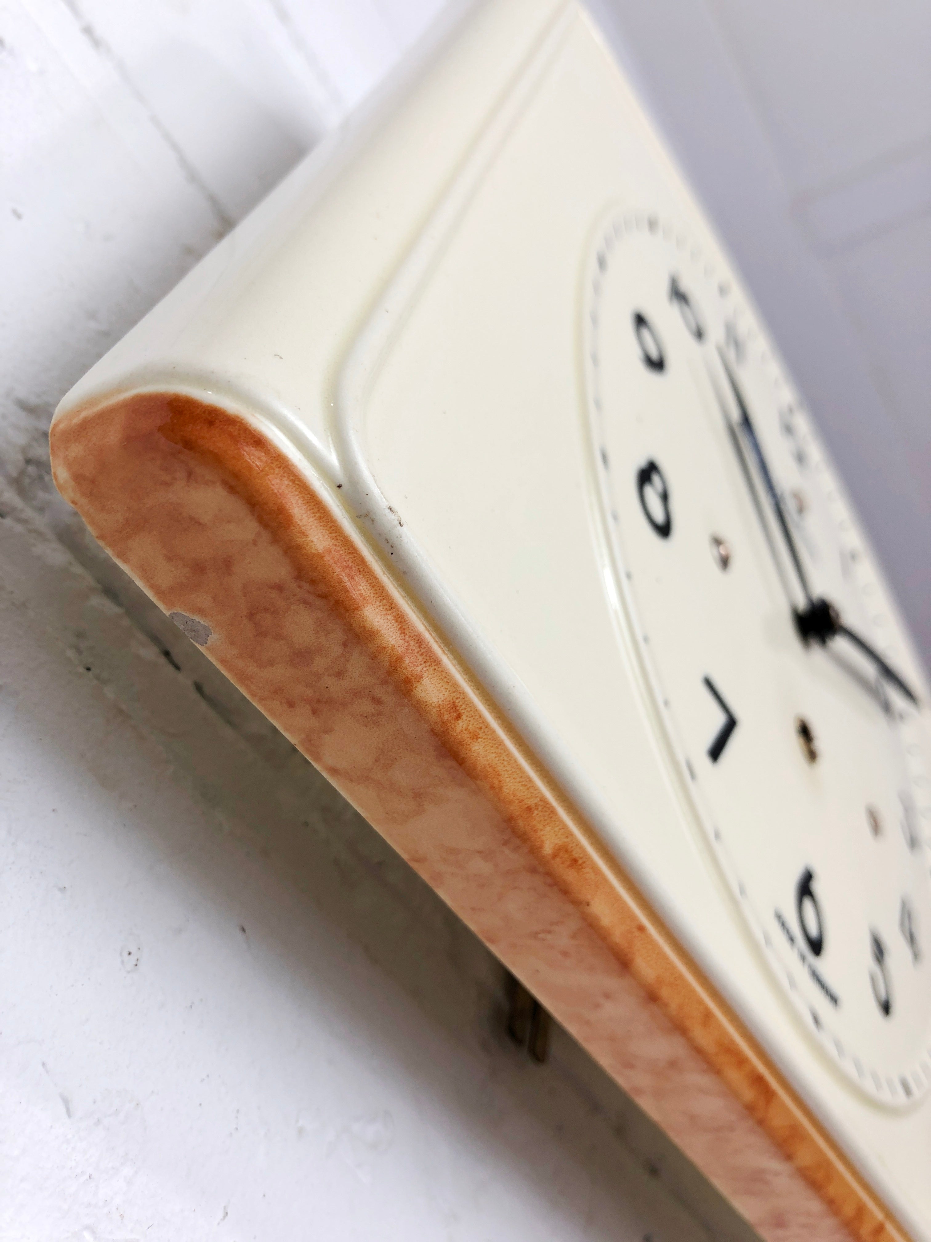 Vintage JUNGHANS Ceramic Kitchen Wall Clock | eXibit collection