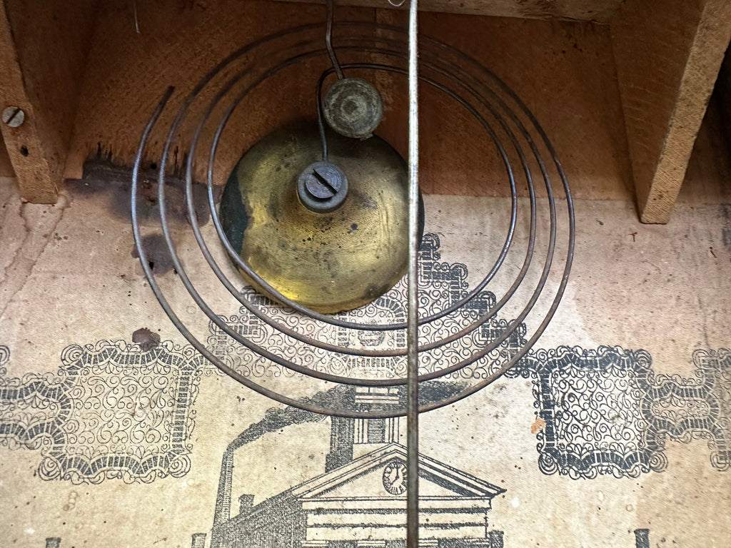 Antique New Haven Ogee Hammer on Coil Chime Wall Clock | Adelaide Clocks