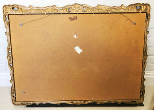 Antique Ornate Gold Wall Hanging Rectangle Mirror | eXibit collection