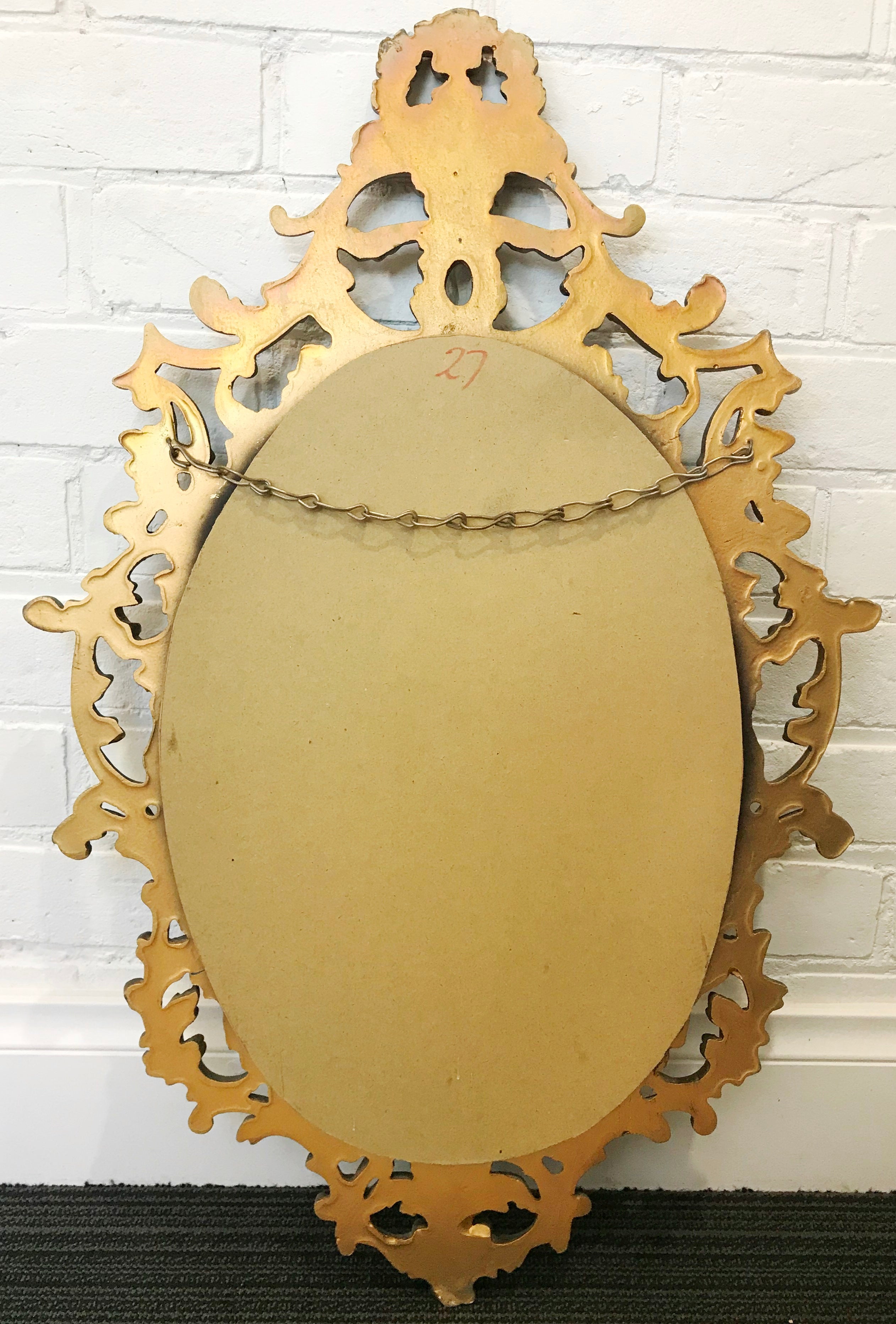 Original Vintage Ornate Gold Mirror | eXibit collection