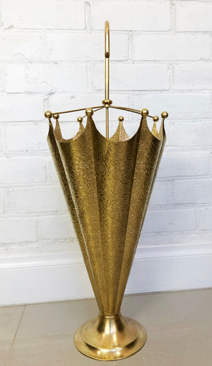 Original Vintage BRASS Umbrella Stand  | eXibit collection