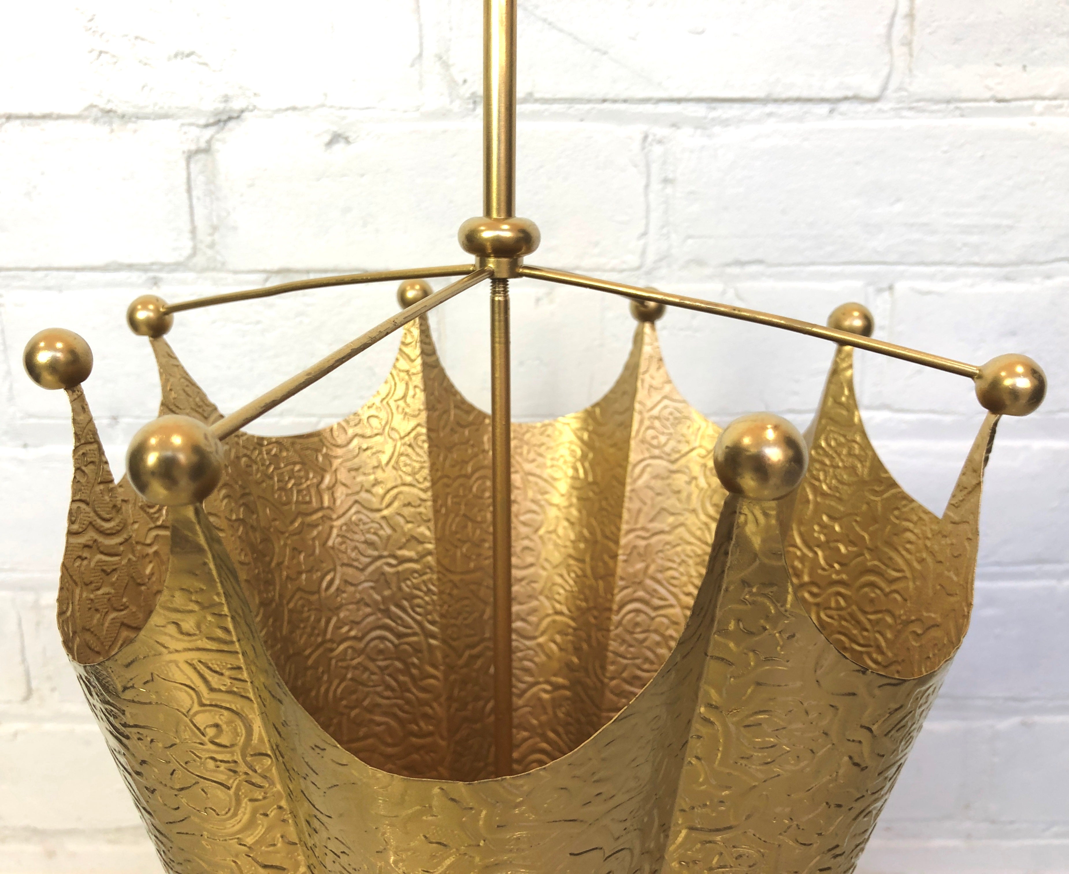 Original Vintage BRASS Umbrella Stand  | eXibit collection