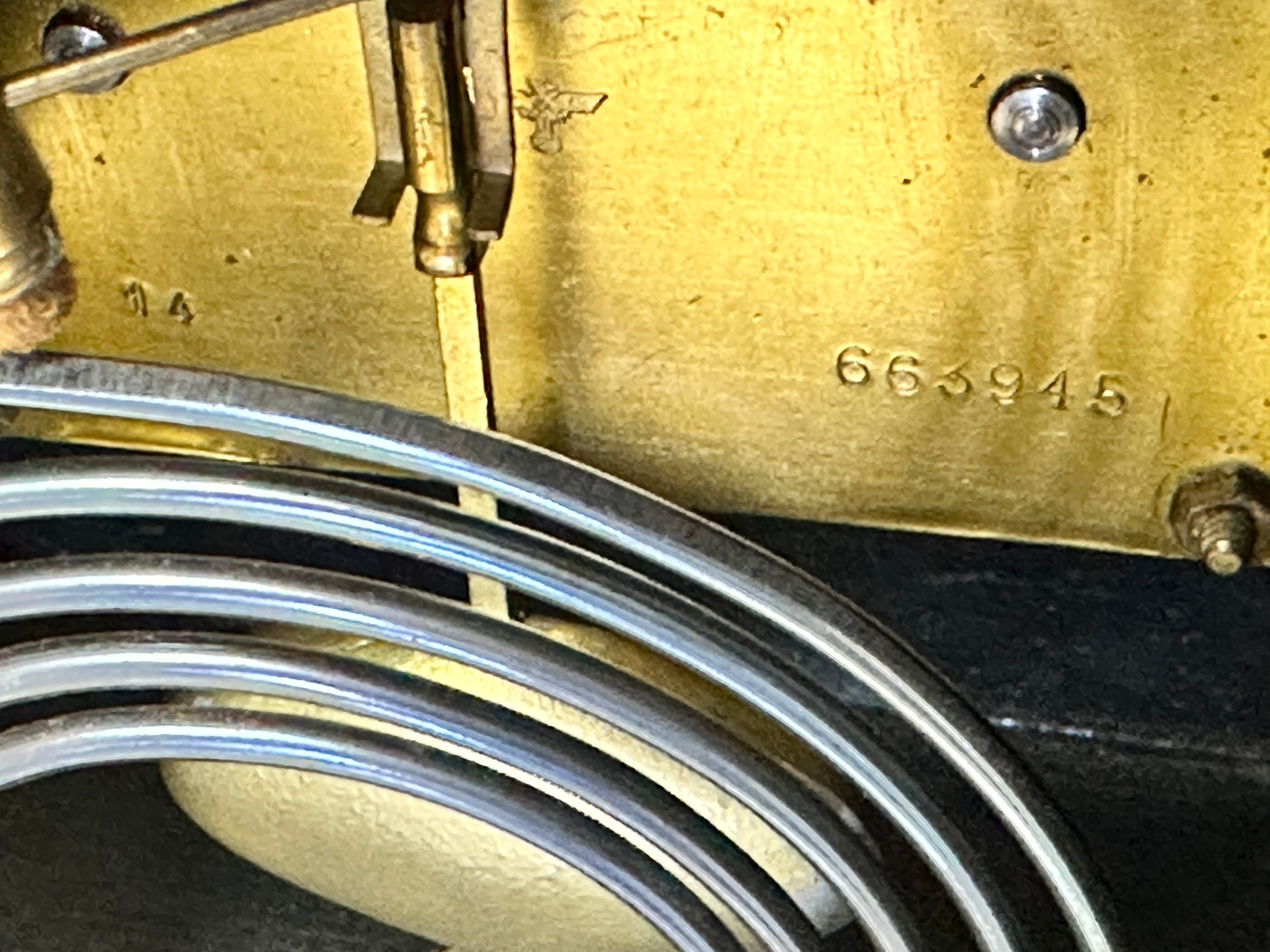 Vintage FMS Hammer on Coil Chime Pendulum Mantel Clock | Adelaide Clocks