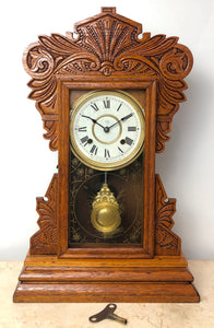 Antique NEW HAVEN Cottage Mantel Clock | eXibit collection