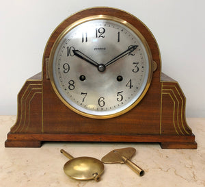 Original Vintage PERIVALE Pyramid Chime Mantel Clock | eXibit collection