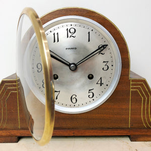 Original Vintage PERIVALE Pyramid Chime Mantel Clock | eXibit collection