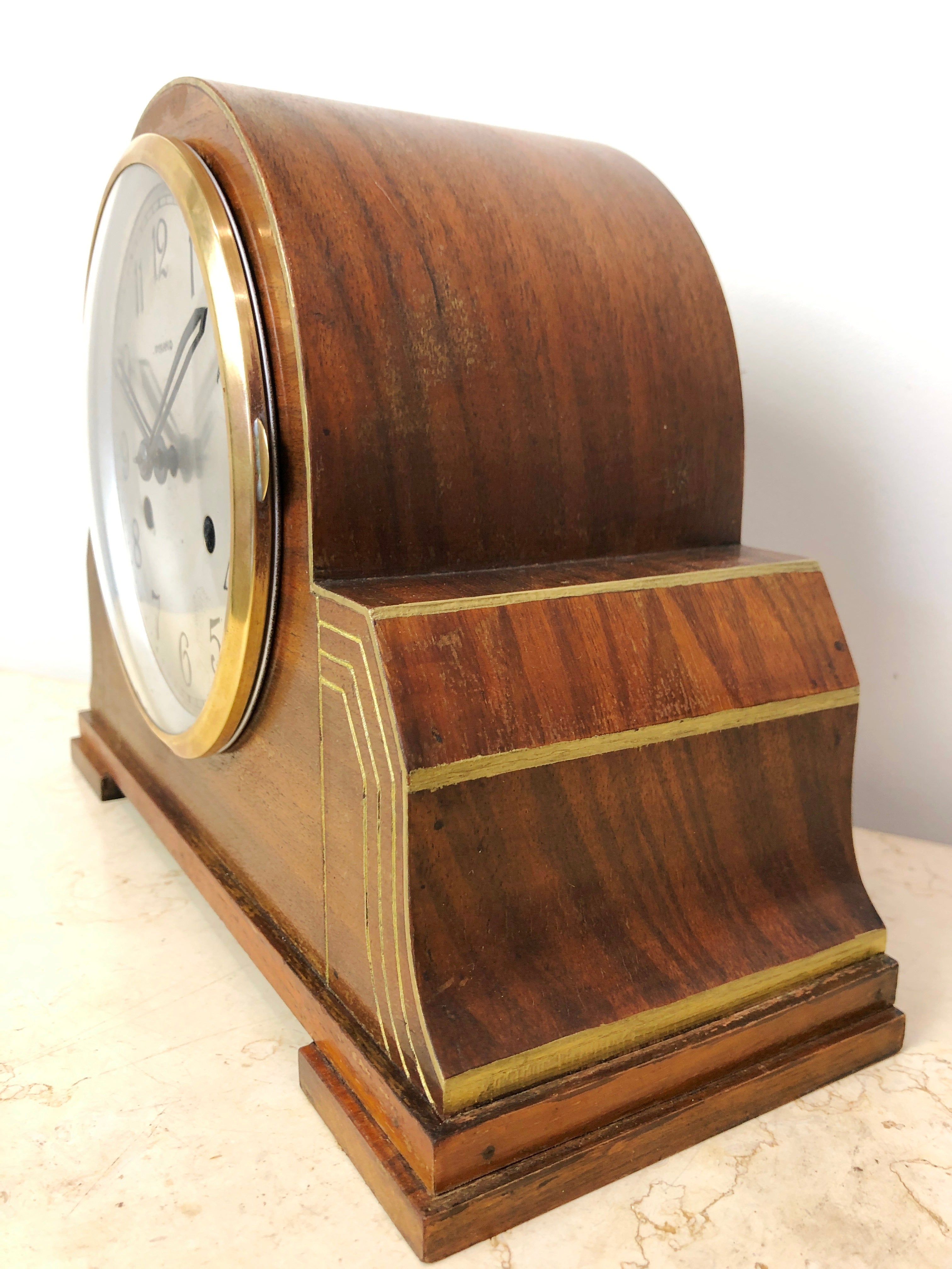 Original Vintage PERIVALE Pyramid Chime Mantel Clock | eXibit collection