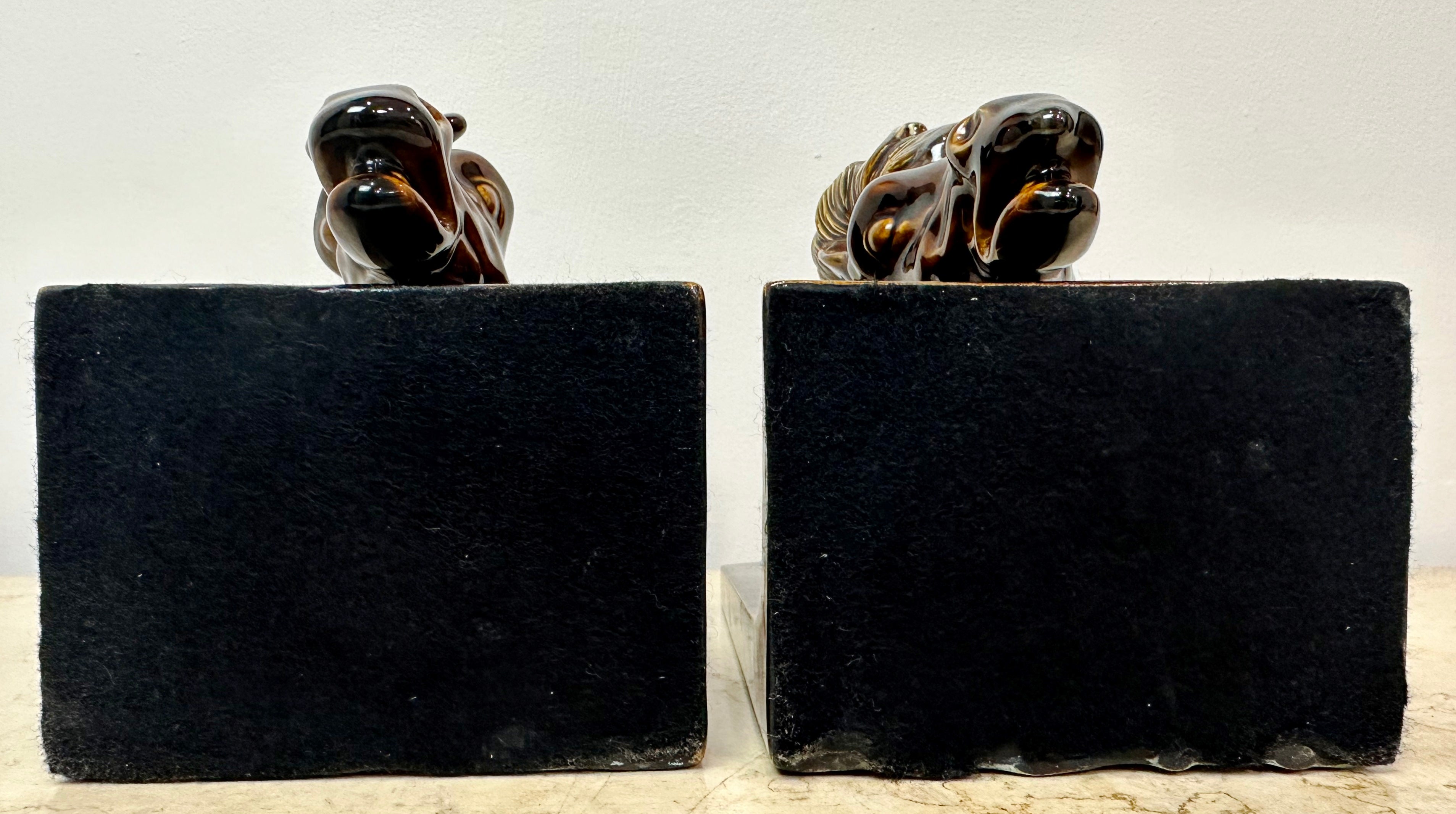 Vintage Original Horse Head Stallion Bookends | Adelaide Clocks