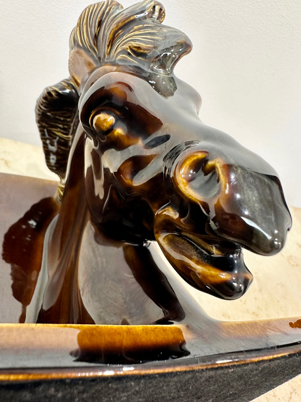 Vintage Original Horse Head Stallion Bookends | Adelaide Clocks