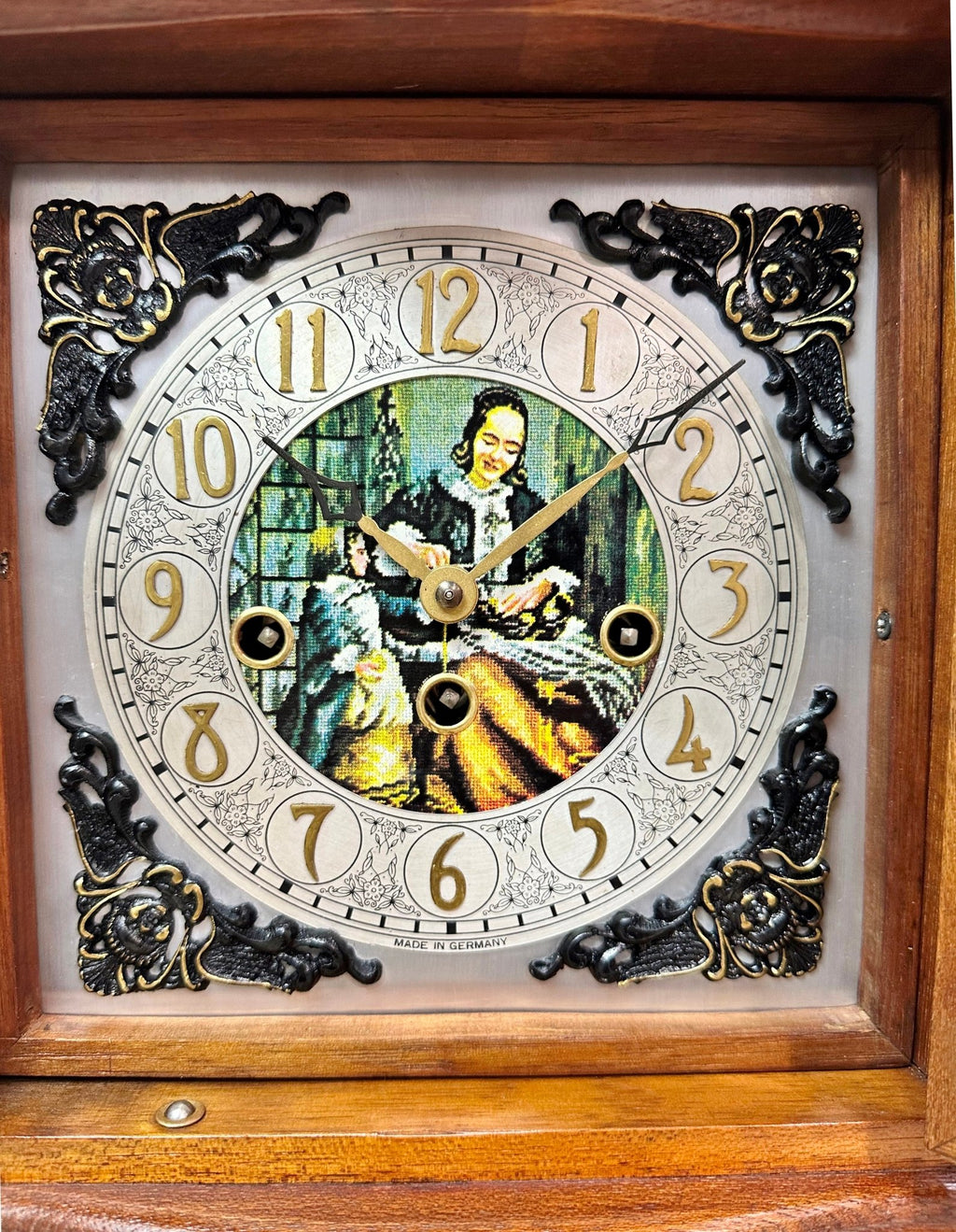 Vintage German Franz Hermle Westminster Chime Mantel Clock | eXibit collection