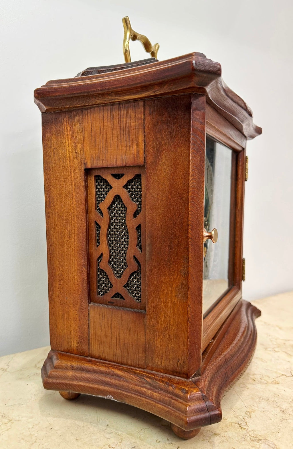Vintage German Franz Hermle Westminster Chime Mantel Clock | eXibit collection