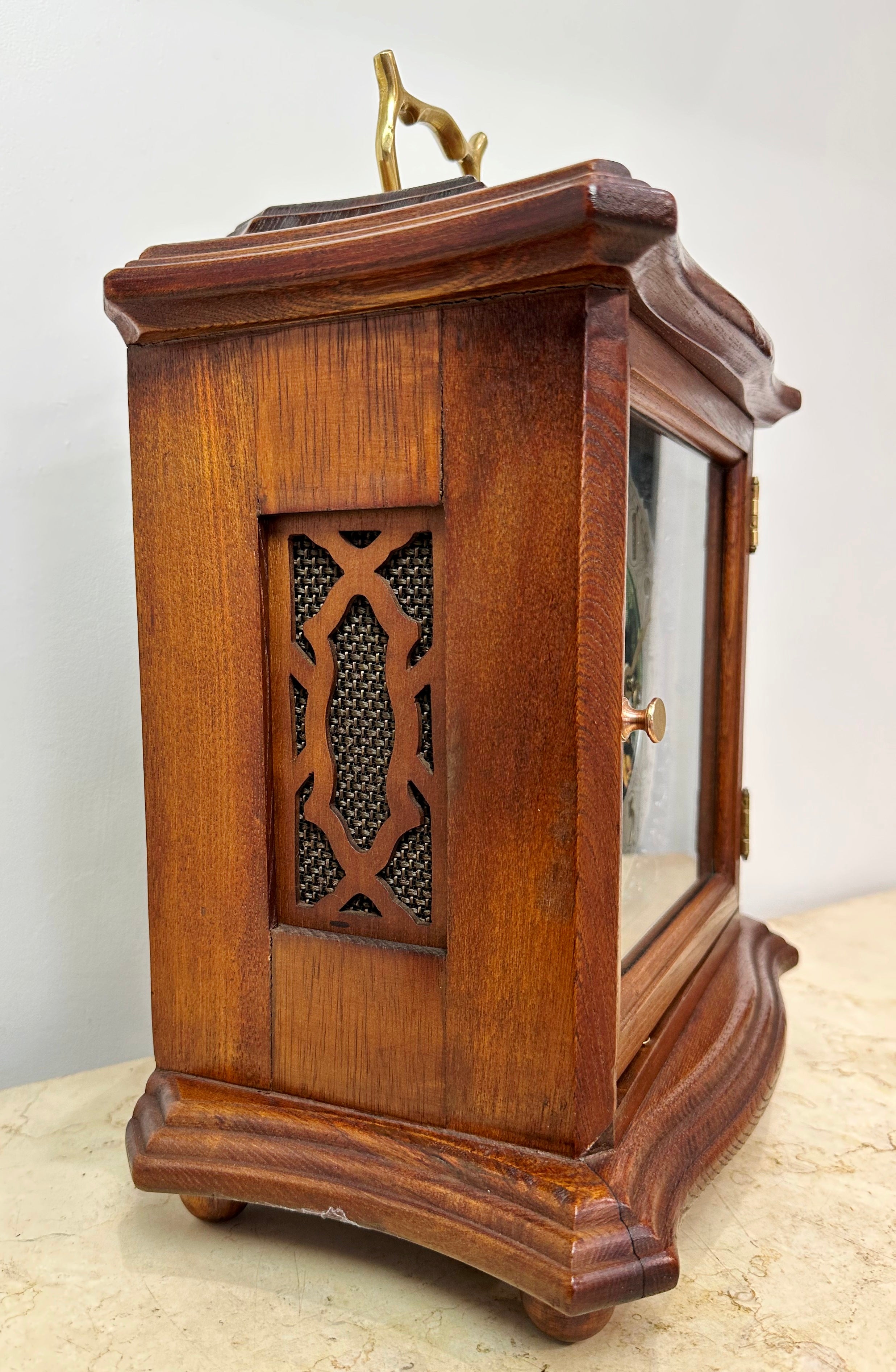 Vintage German Franz Hermle Westminster Chime Mantel Clock | eXibit collection