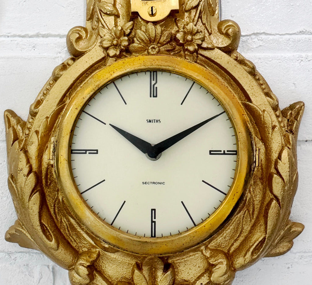 Vintage Smiths Sectronic Thermometer & Barometer Quartz Wall Clock | Adelaide Clocks