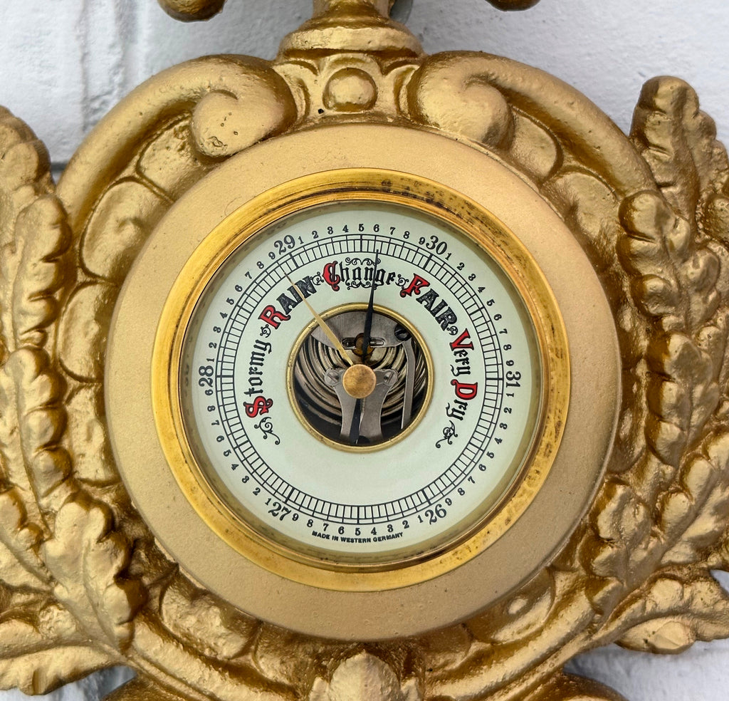Vintage Smiths Sectronic Thermometer & Barometer Quartz Wall Clock | Adelaide Clocks
