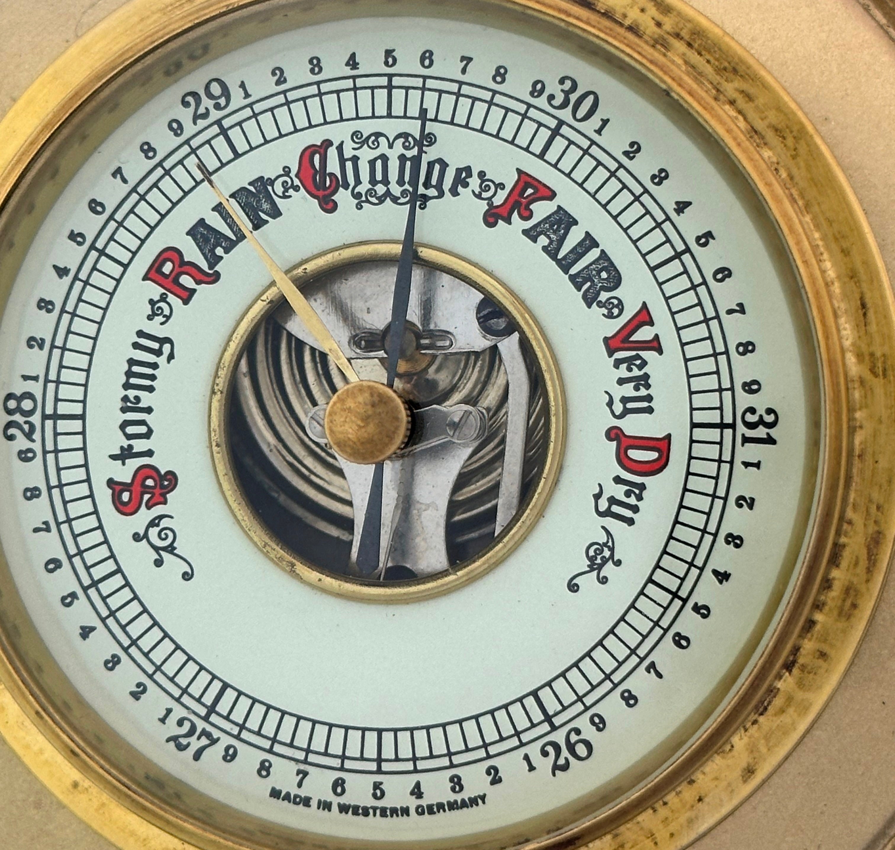 Vintage Smiths Sectronic Thermometer & Barometer Quartz Wall Clock | Adelaide Clocks