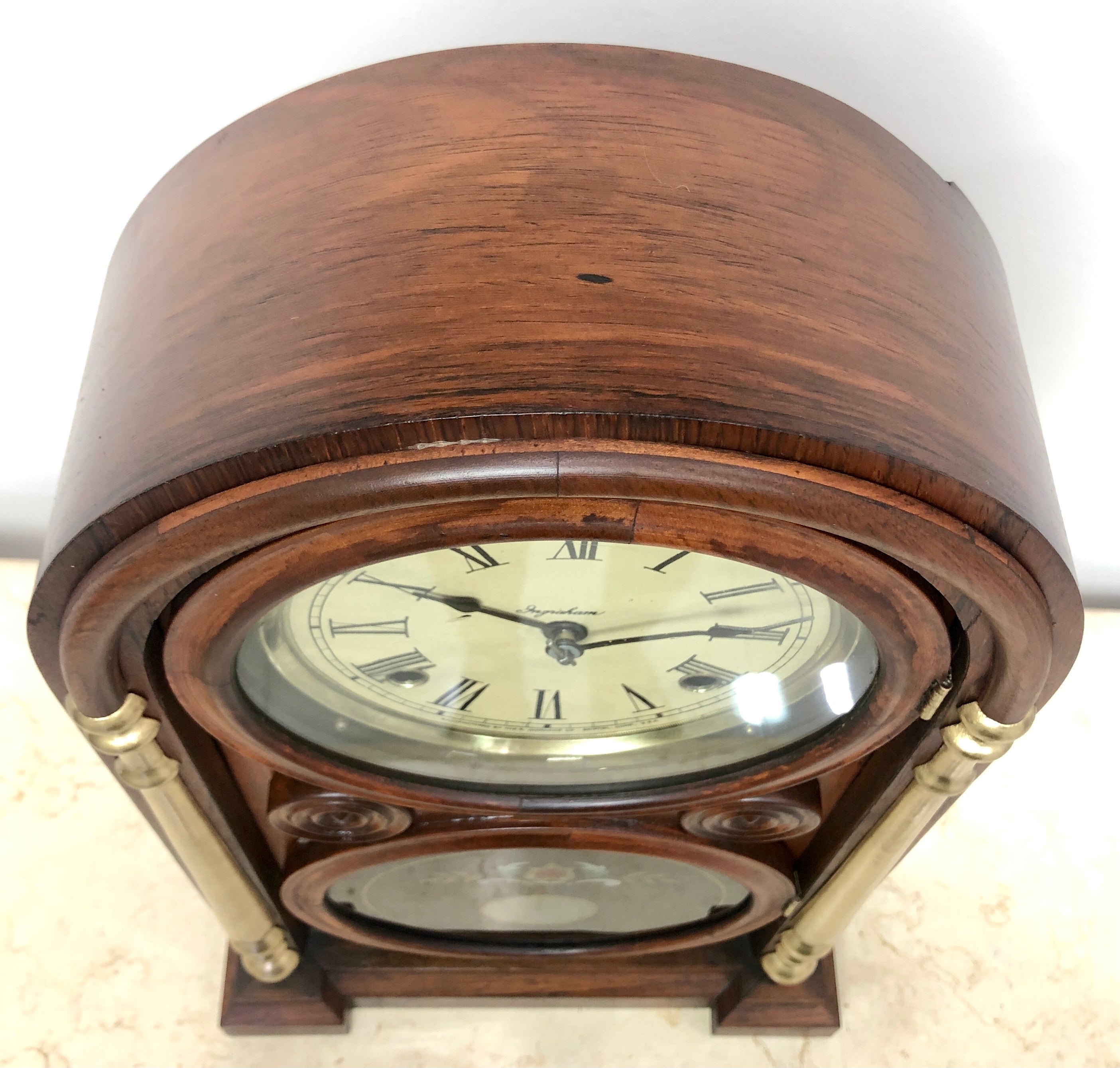 Antique INGRAHAM Cathedral Mantel Clock | eXibit collection