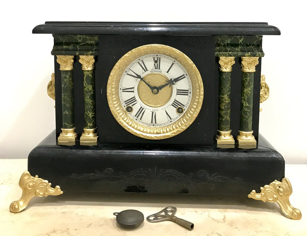 Original Antique Sessions Mantel Clock | eXibit collection