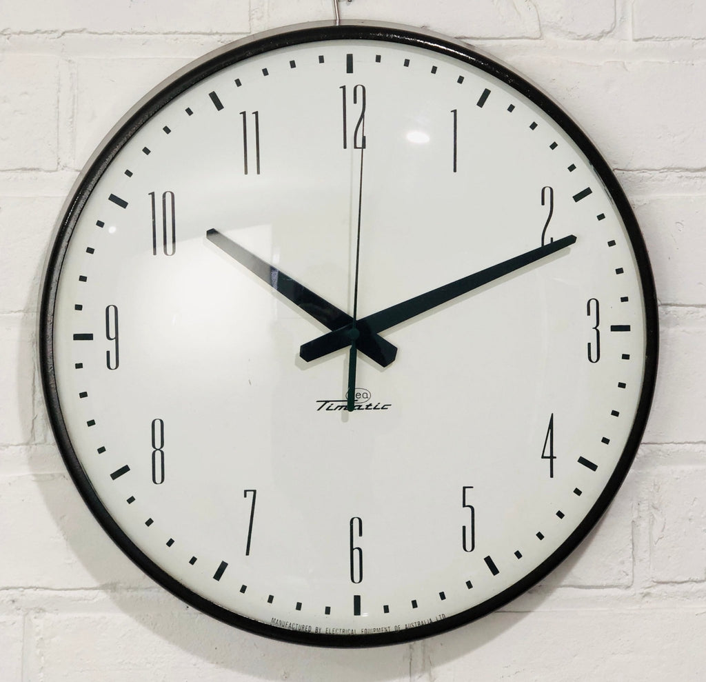 Timatic Clock Vintage TIMATIC Battery Station Wall School Clock | Adelaide Clocks