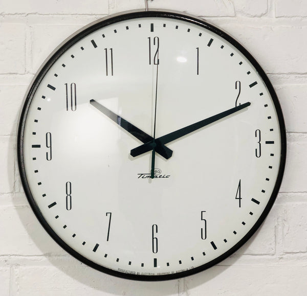 Vintage TIMATIC Battery Station Wall School Clock | eXibit collection