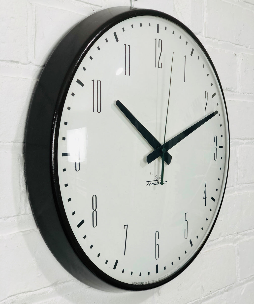 Vintage TIMATIC Battery Station Wall School Clock | eXibit collection
