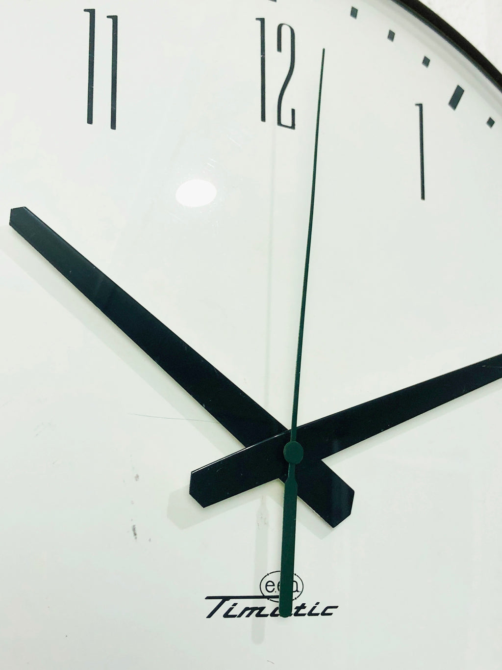 Vintage TIMATIC Battery Station Wall School Clock | eXibit collection