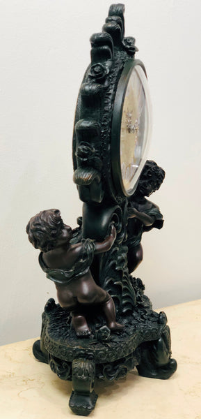 Vintage Baroque Style Quartz Mantel Clock | eXibit collection