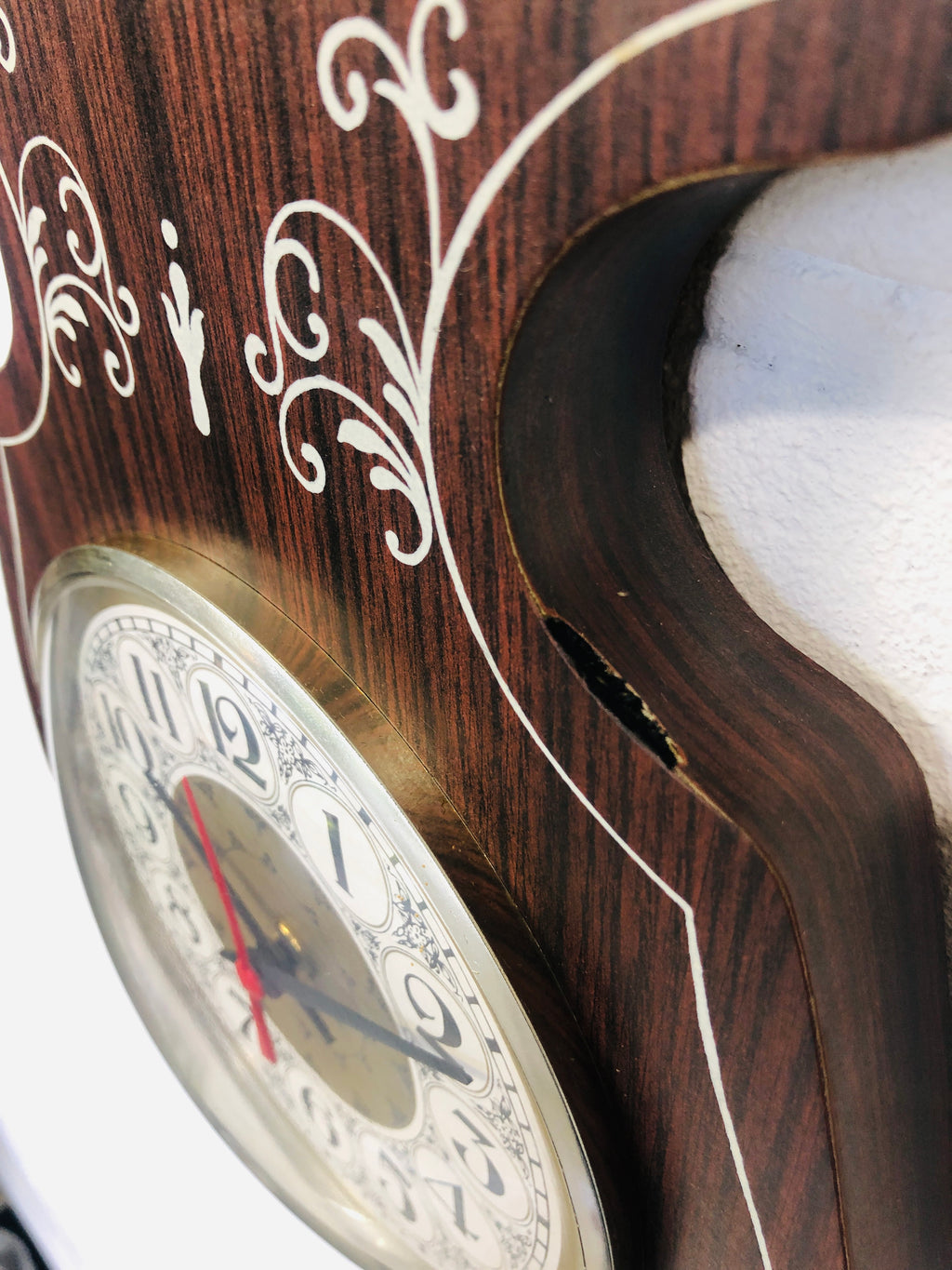 Vintage Banjo Style Wall Clock with Thermometer | eXibit collection