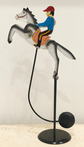 Vintage Swinging/Rocking Jockey Horse Toy | eXibit collection