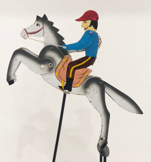 Vintage Swinging/Rocking Jockey Horse Toy | eXibit collection