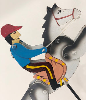 Vintage Swinging/Rocking Jockey Horse Toy | eXibit collection