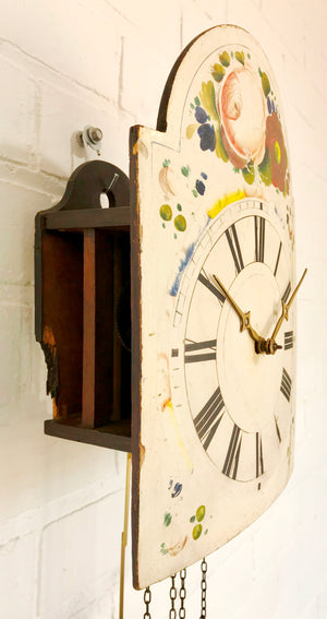 Antique Hand Painted Denmark Wall Clock | eXibit collection