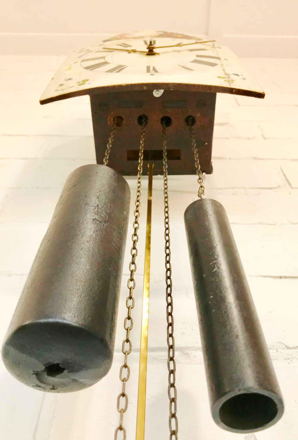 Antique Hand Painted Denmark Wall Clock | eXibit collection