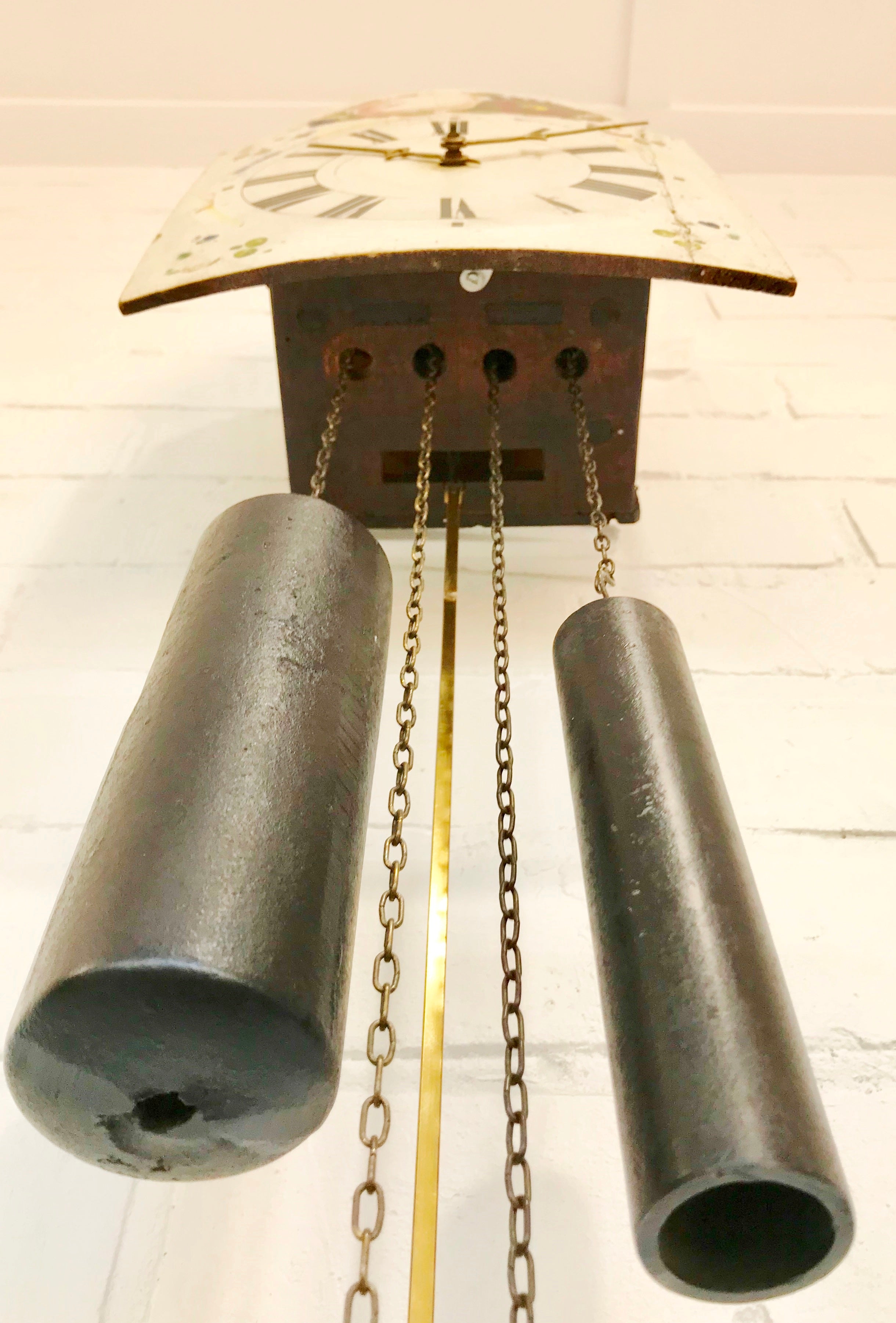 Antique Hand Painted Denmark Wall Clock | eXibit collection