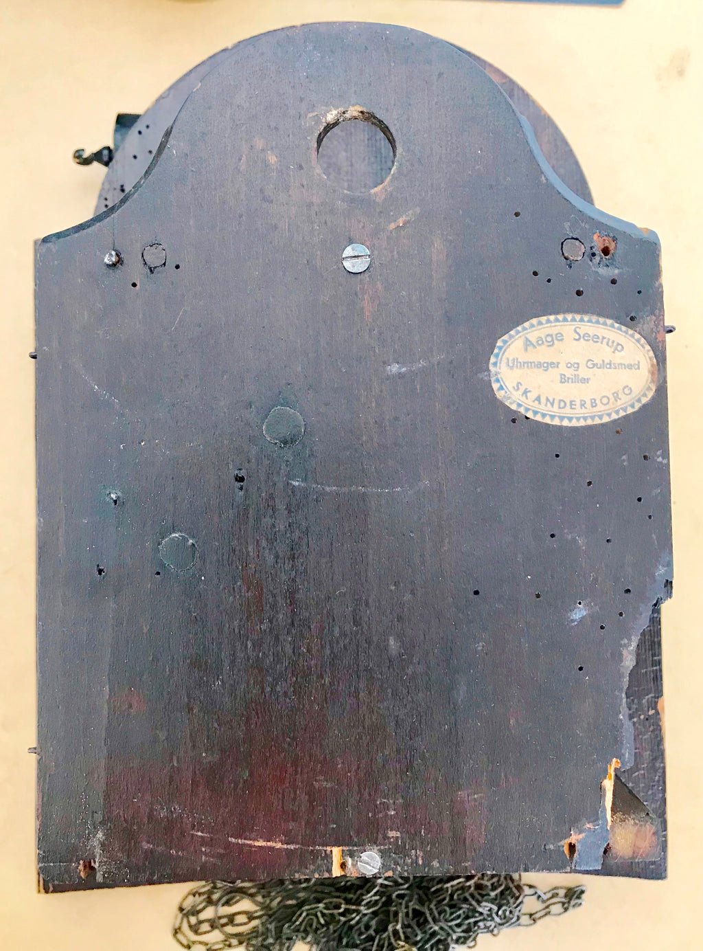 Antique Hand Painted Denmark Wall Clock | eXibit collection